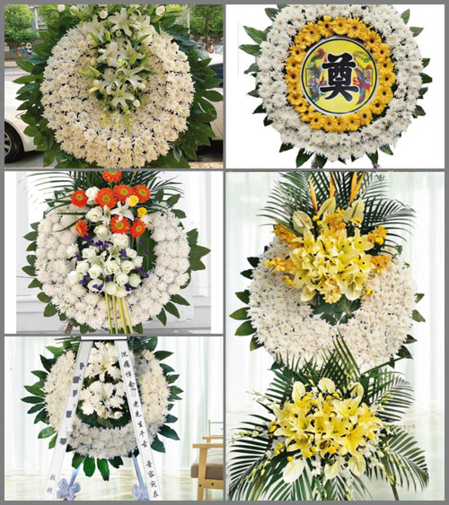 四川成都彭州市小鱼洞镇江桥村花圈速递